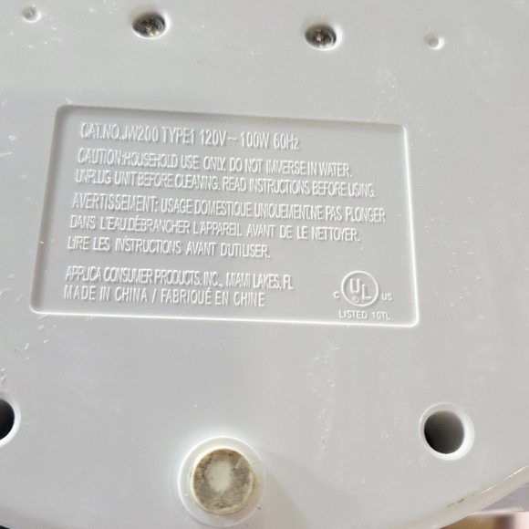 Black & Decker Lids Off Automatic Jar Lid Opener Electric White JW200 Parts Only - Picture 3 of 3